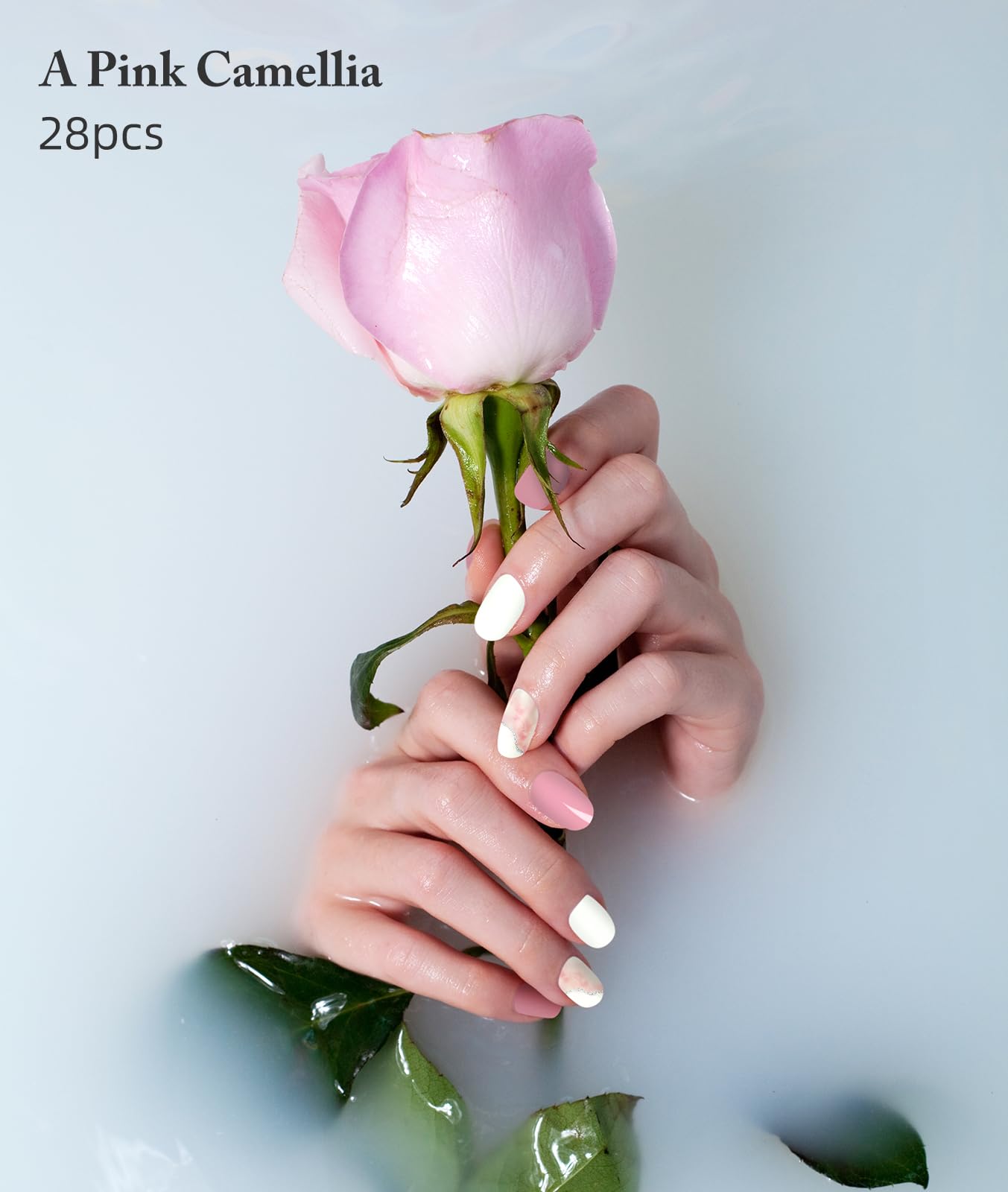 Dukasou UV gel nail strips packaging and included application tools