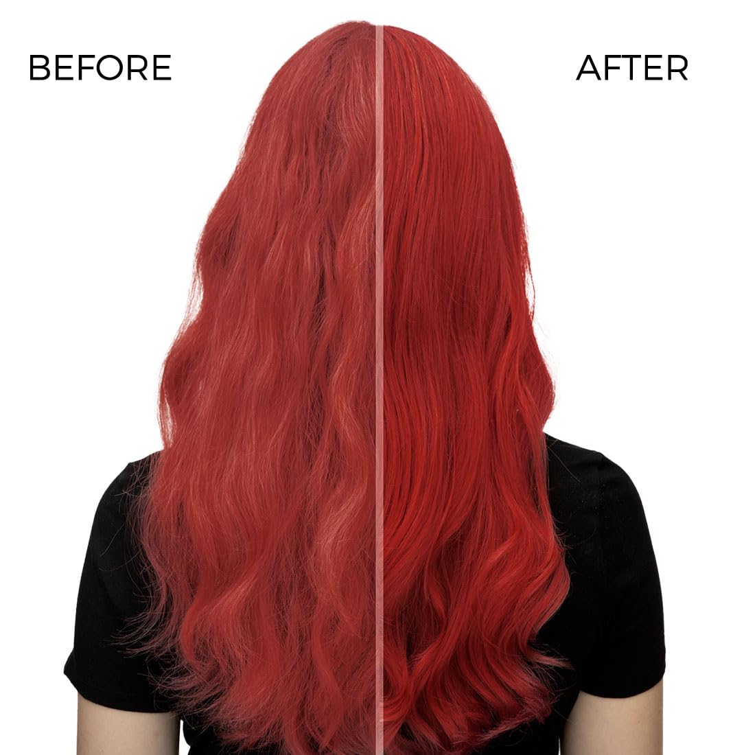SOVONCARE crimson red hair dye conditioner packaging with detailed usage instructions and volume size.