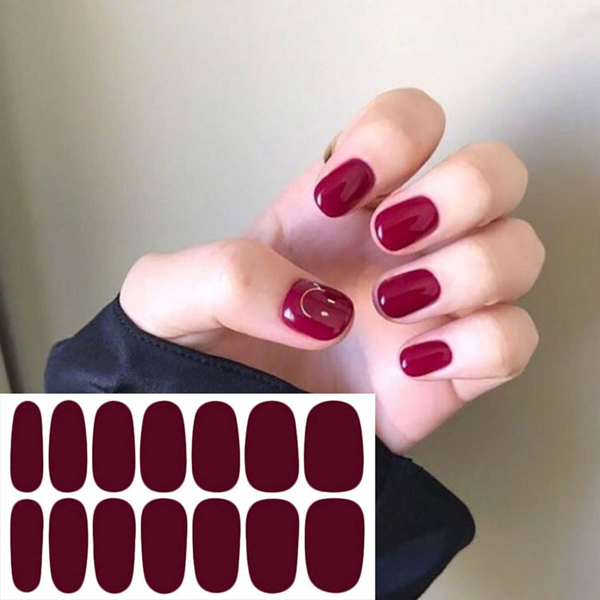 WOKOTO 20 sheets nail sticker collection overview