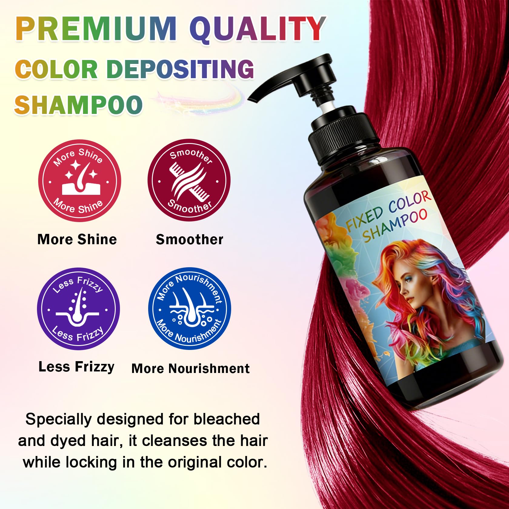 AOAZXBB Hair Color Refreshing Conditioner packaging showing directions for use