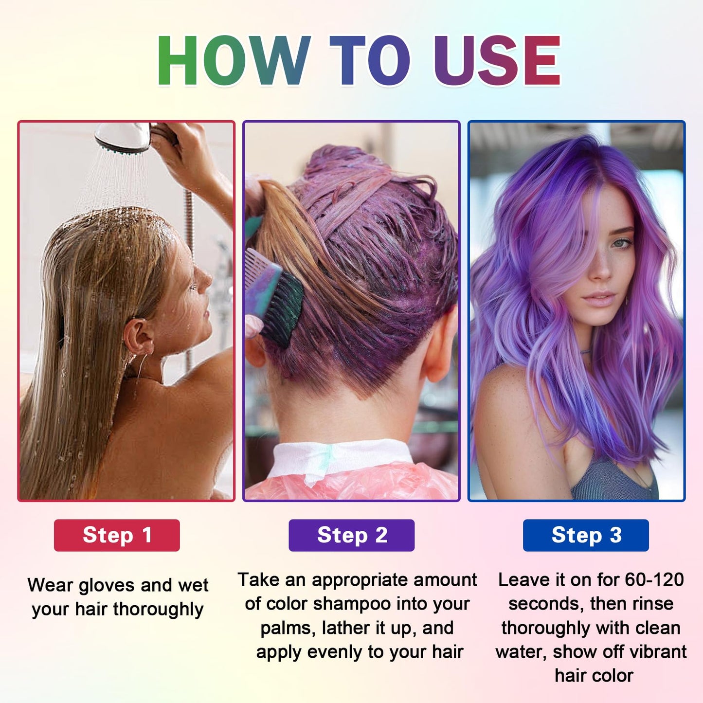 AOAZXBB Red Hair Dye Shampoo ingredient breakdown and safety information panel