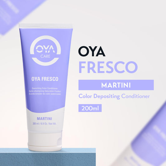 OYA Fresco color depositing conditioner Martini shade 200ml packaging back details