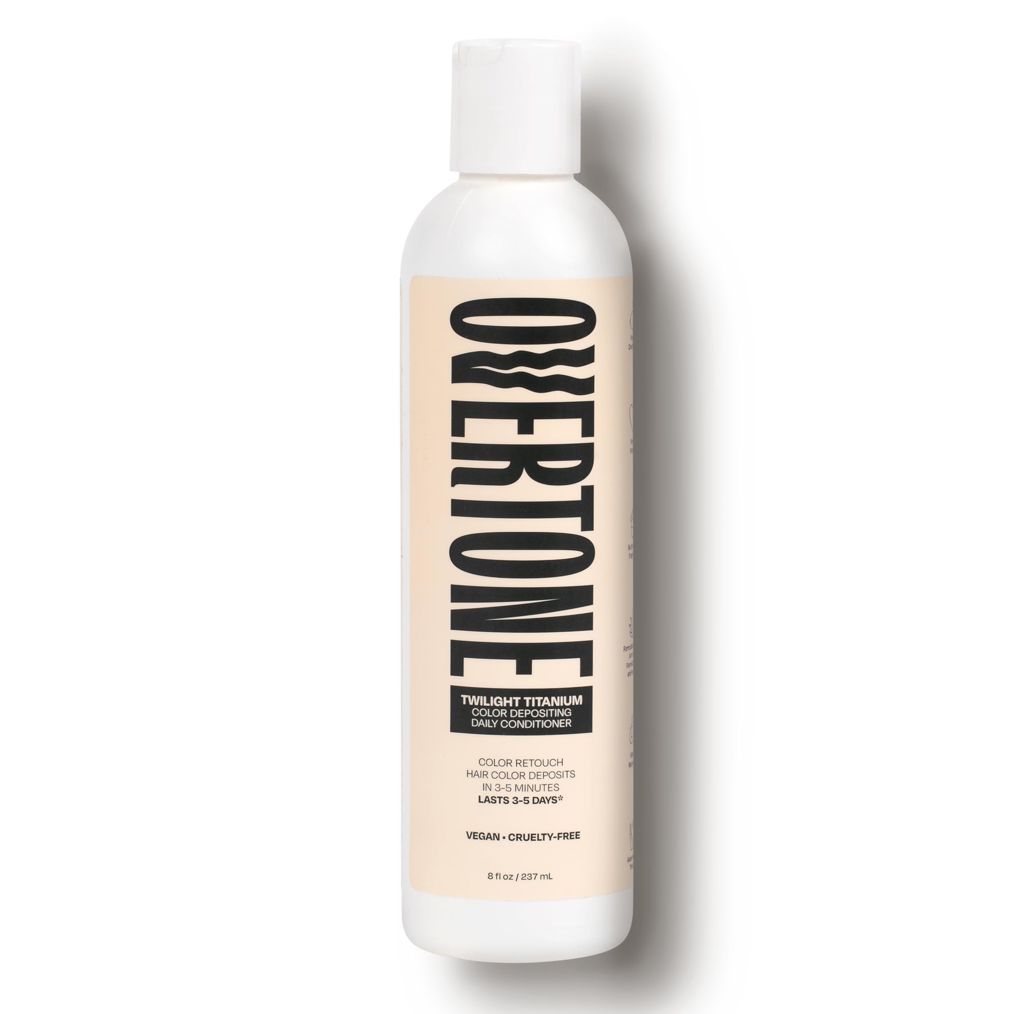 Overtone semi permanent hair color conditioner twilight titanium cream formulation texture