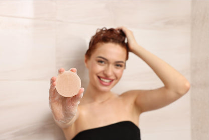 BIORR zero-waste sustainable beauty solid conditioner bar for damaged hair