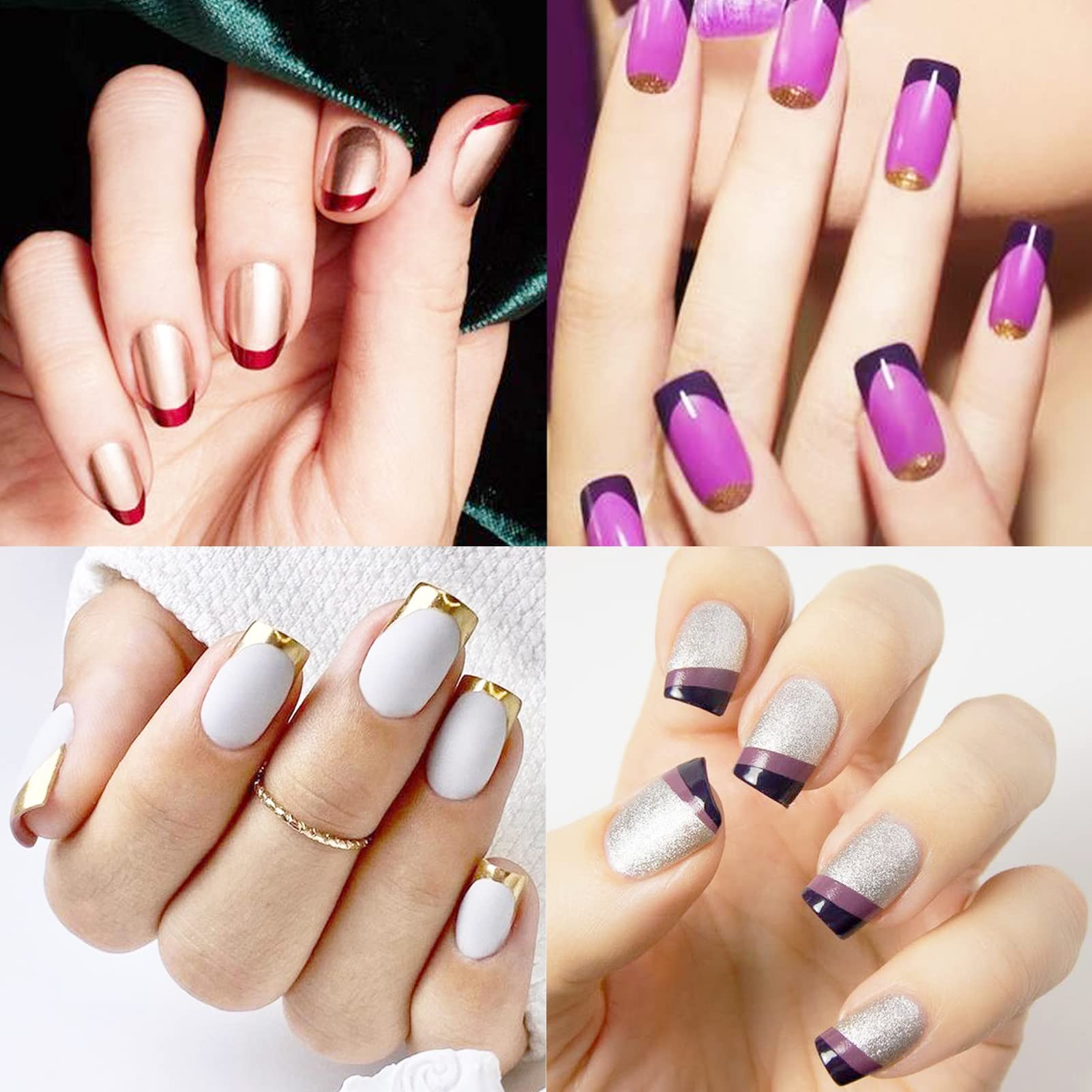 Complete set of 36 sheets of professional nail art stencil tools.