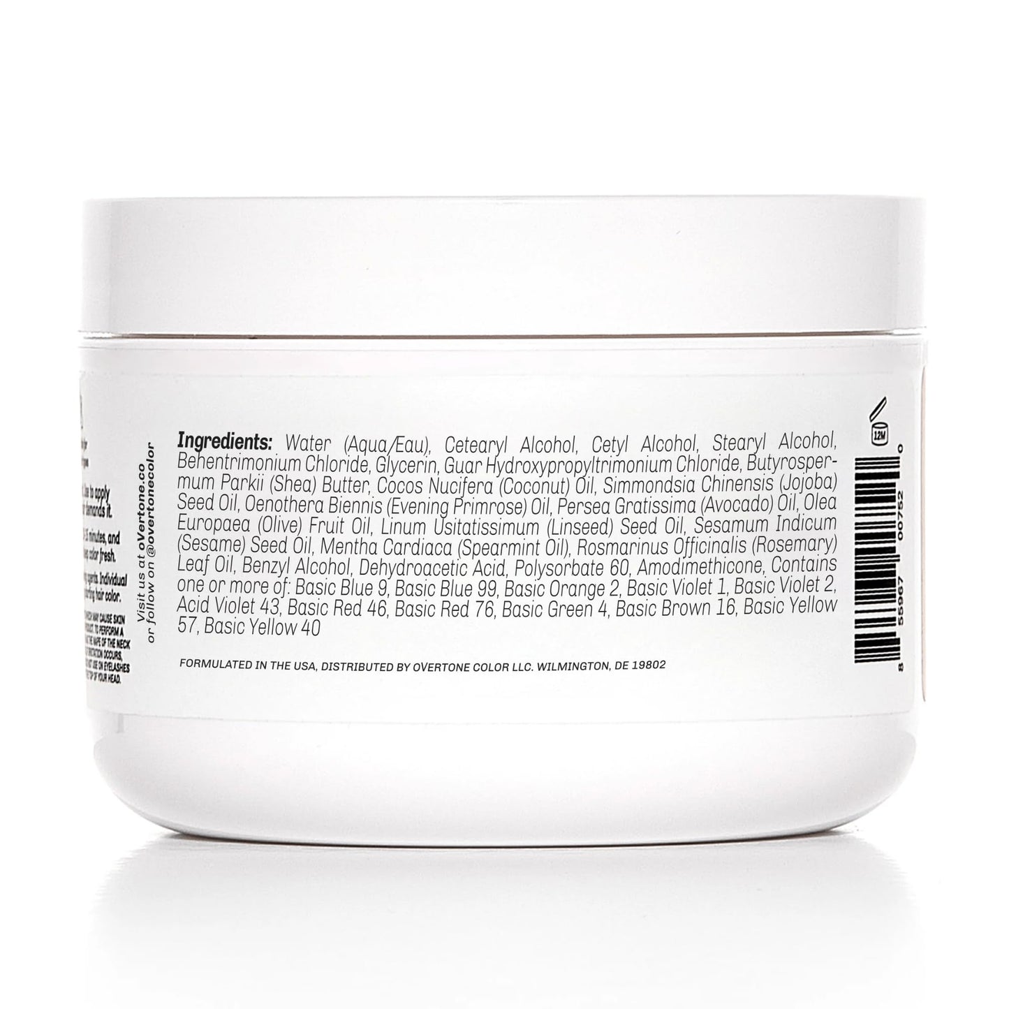 Overtone eight ounce hair coloring conditioner product shot