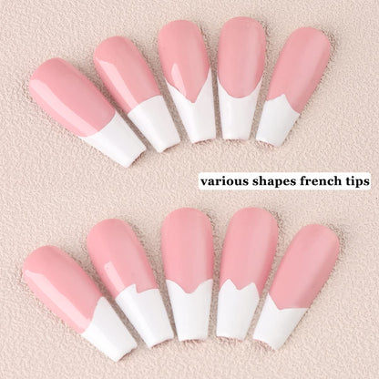 Six sheets of Fcozpjk French tip guides for home manicure