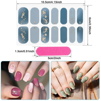 Ten sheets of Maitys DIY self-adhesive nail art polish strips