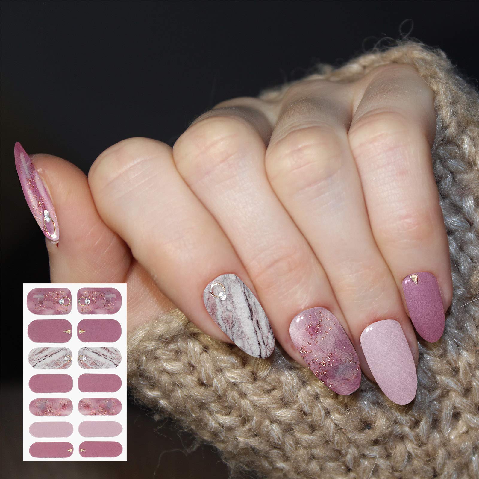 Application demonstration of Maitys full wrap nail decals