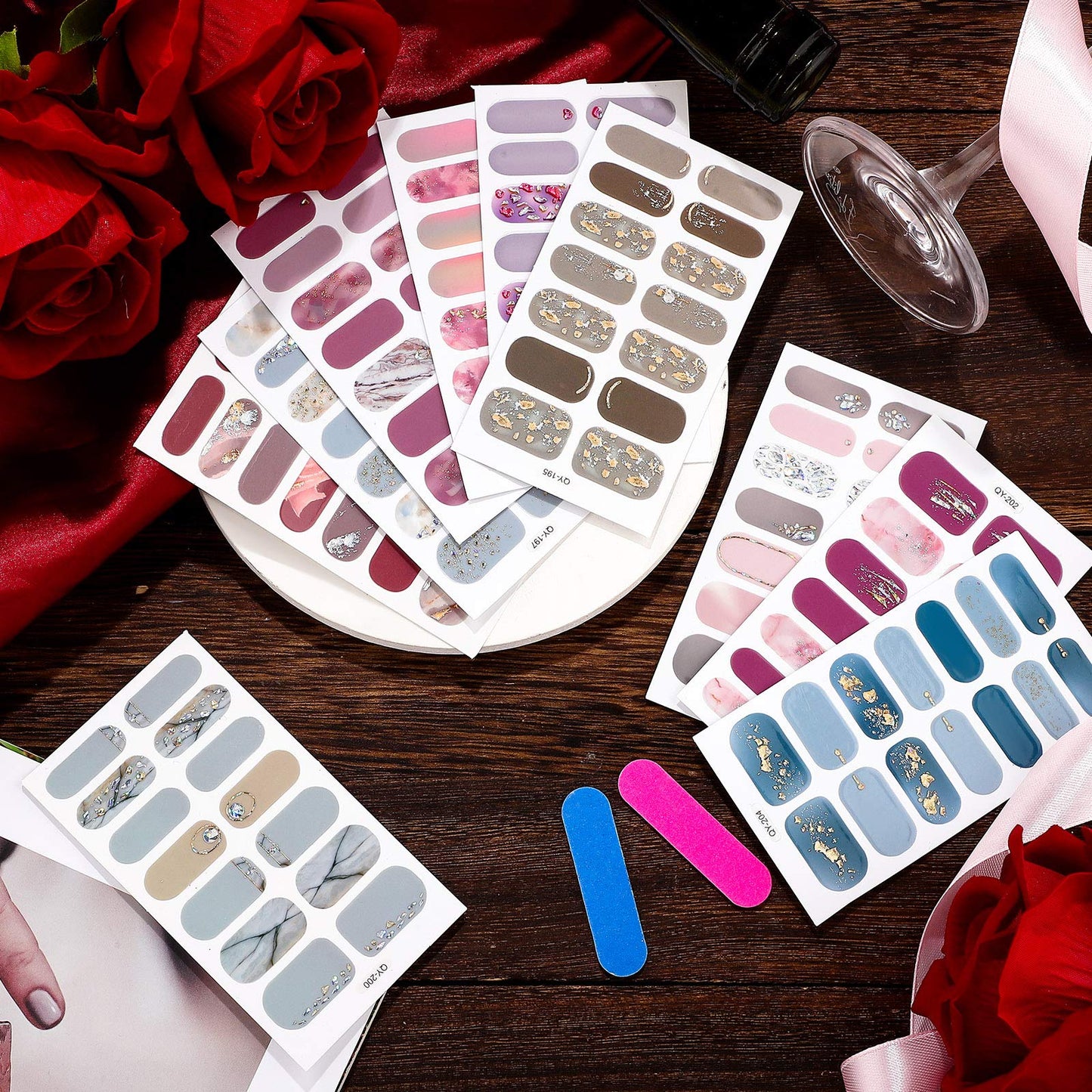 Full collection of Maitys classic style nail polish strips