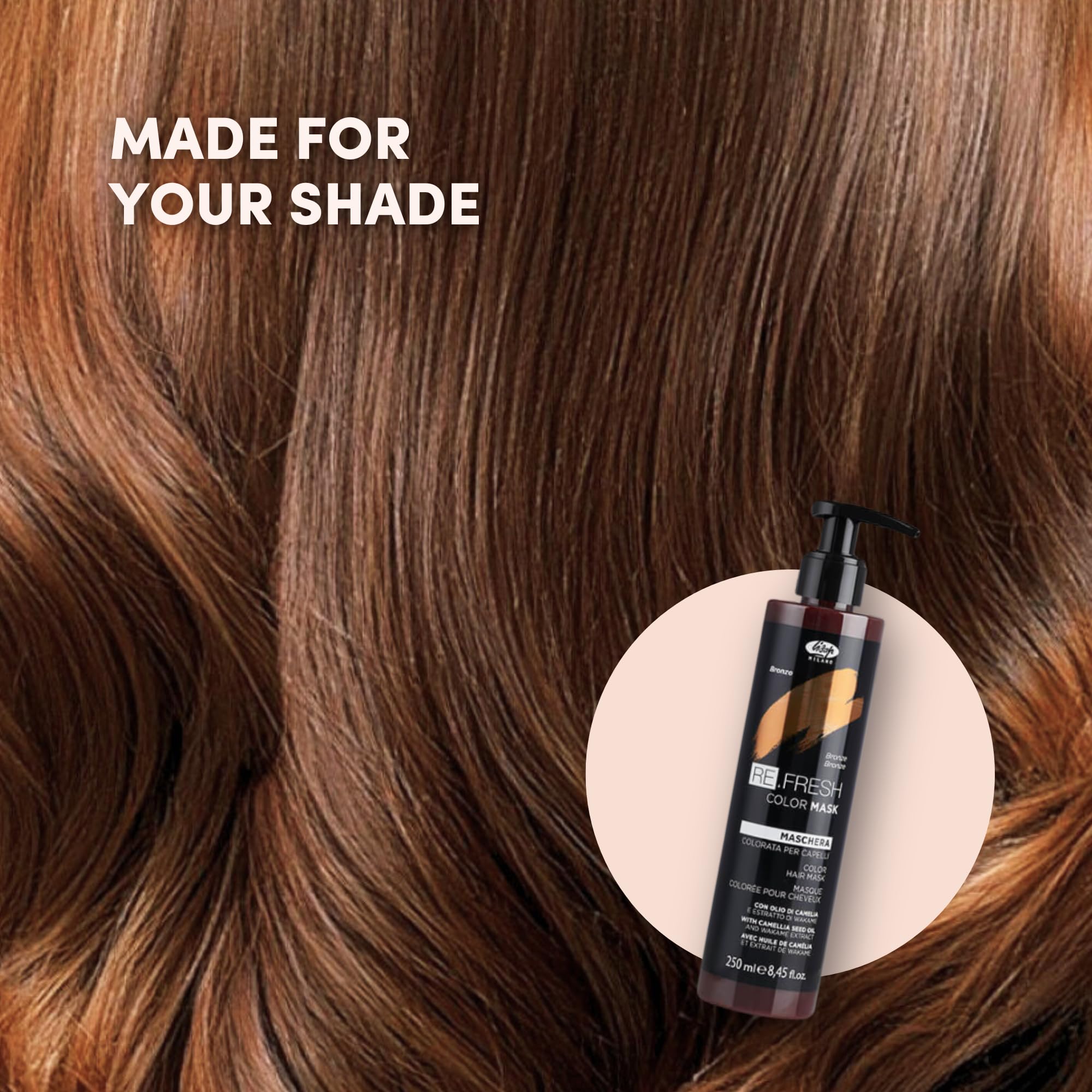 Lisap Chocolate Hair Gloss Toner deep conditioning treatment label details and instructions