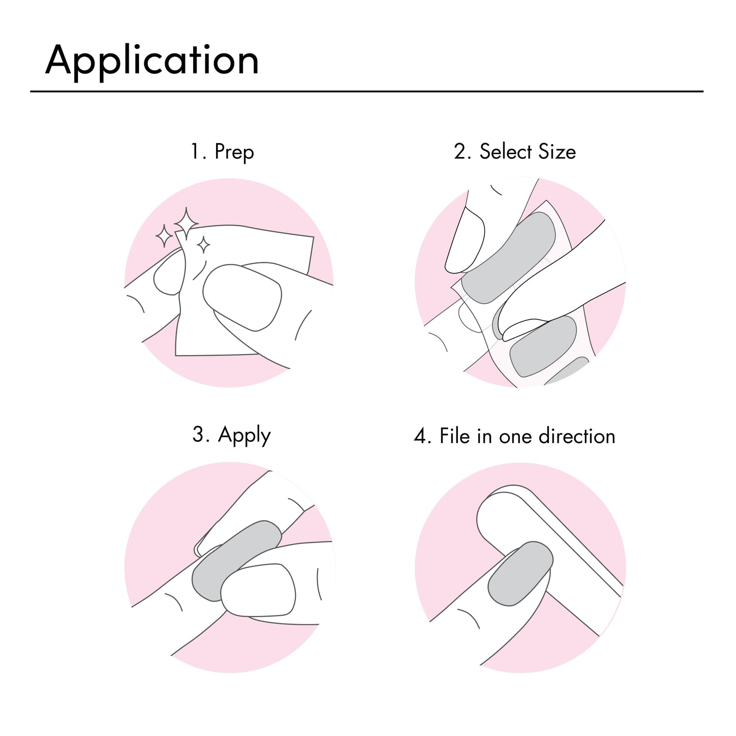 Dashing Diva chip resistant gel nail strips application demonstration