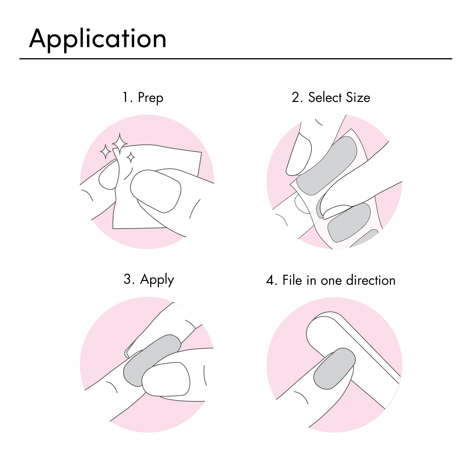 Dashing Diva chip resistant gel nail strips application demonstration