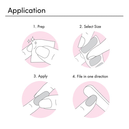 Dashing Diva chip resistant gel nail strips application demonstration