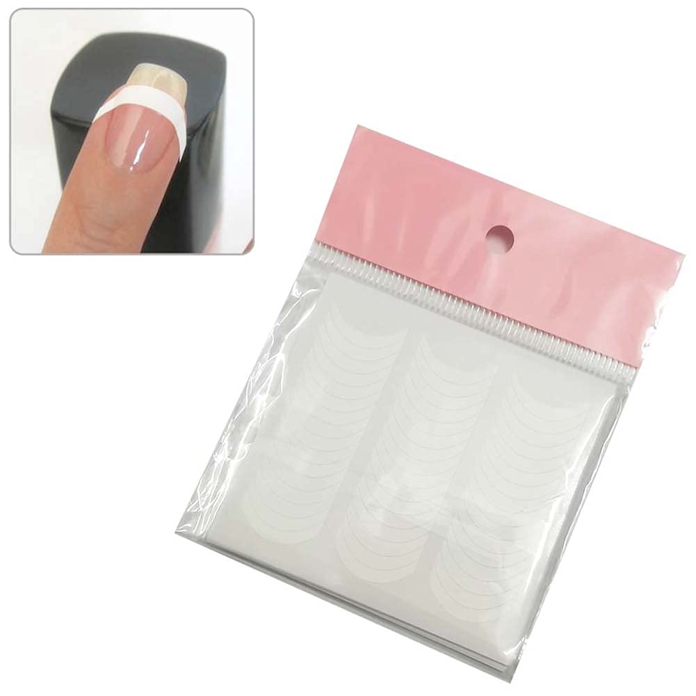 Detailed view of vinyl nail stencil adhesive backing