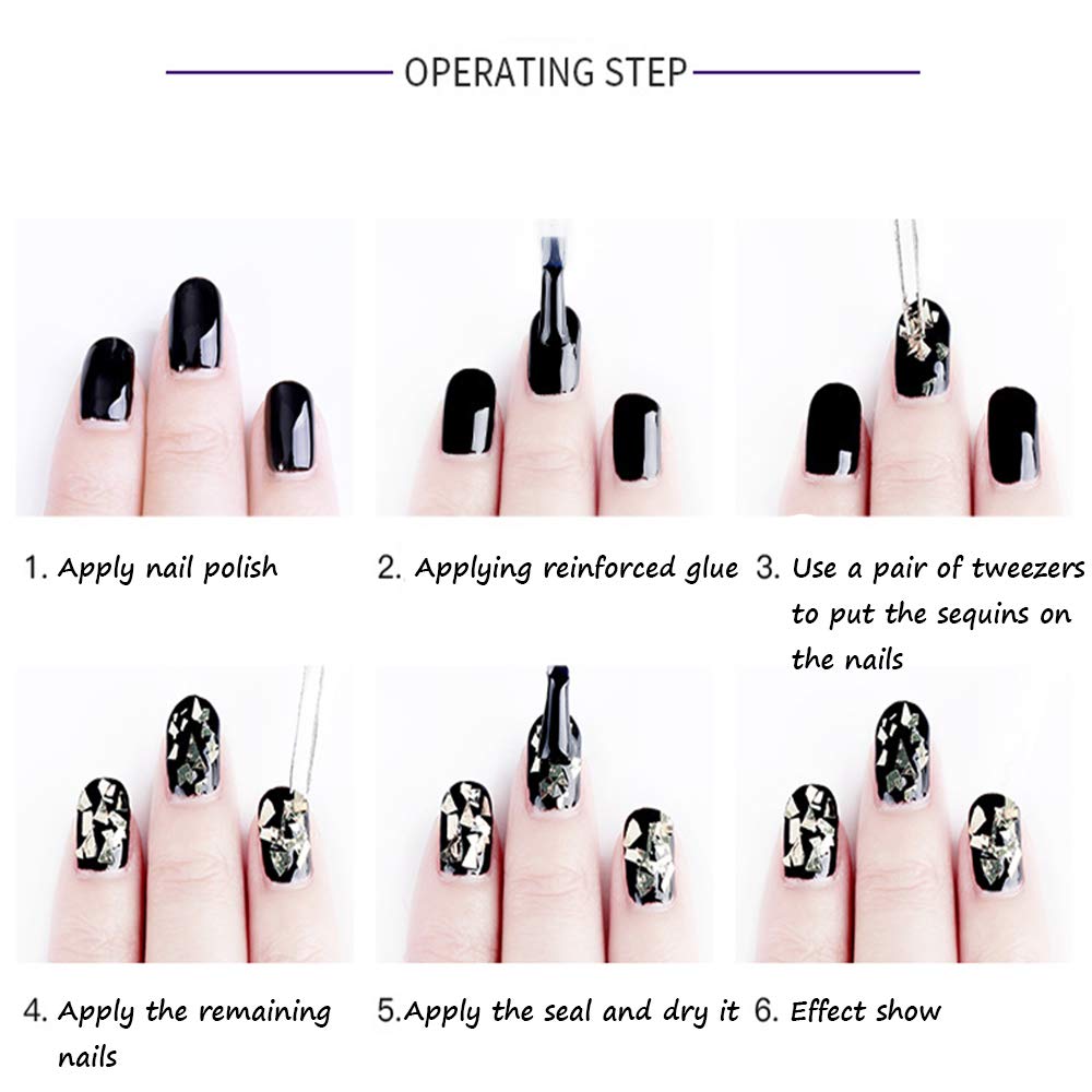Authentic USA-sourced SeBeauty nail art decoration set for creative DIY designs