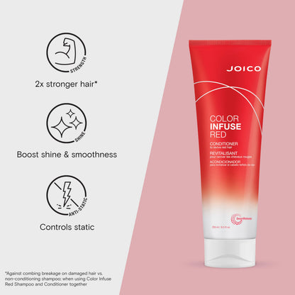 Joico color depositing red conditioner imported USA skincare and hair health product formula