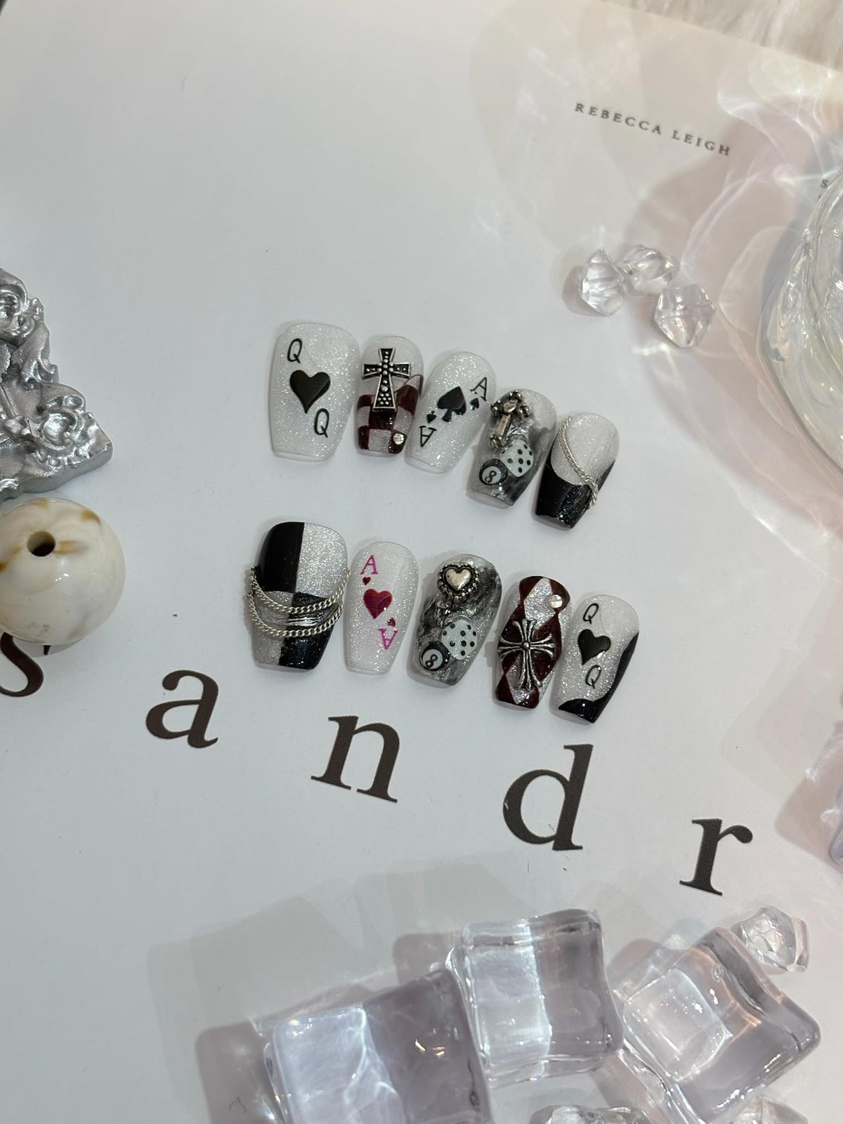Creative DIY manicure accessories in packaging
