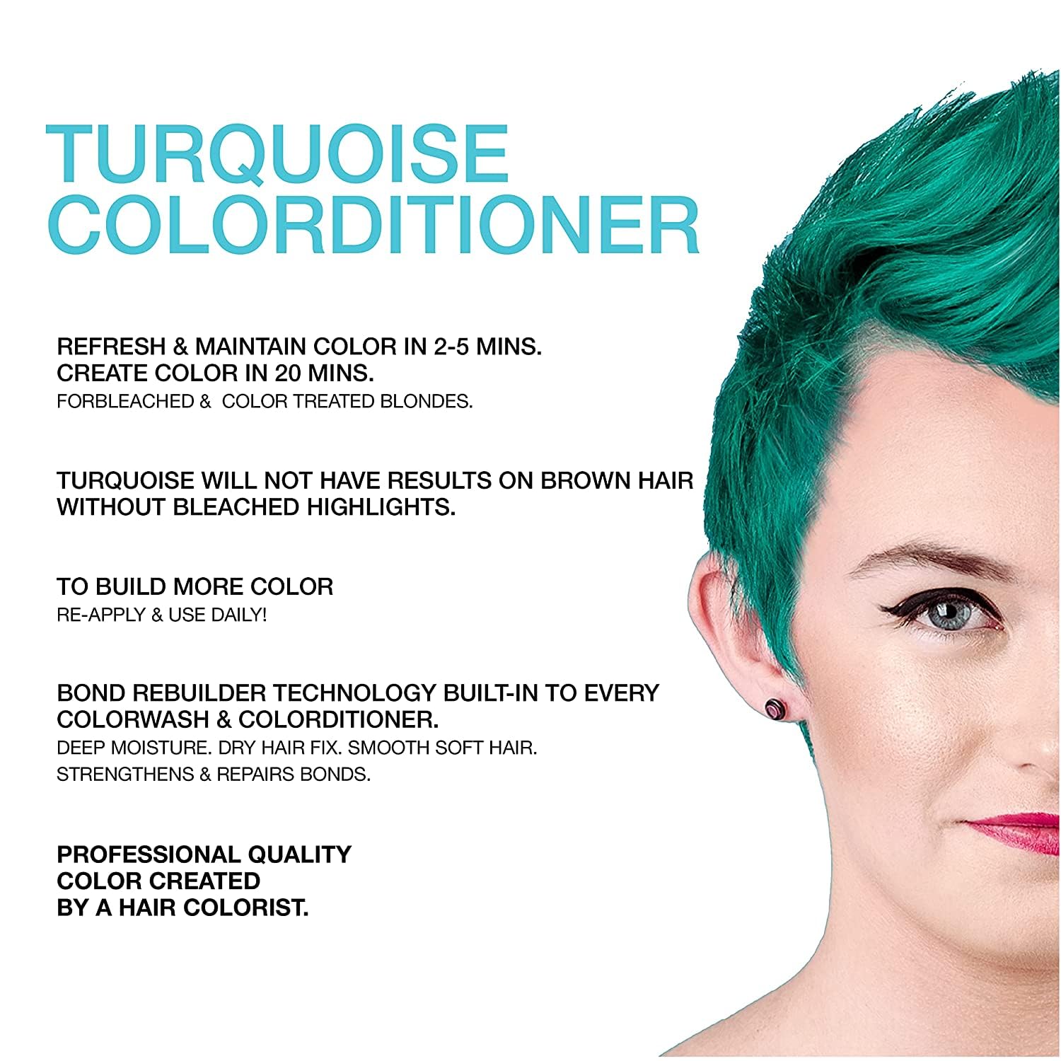 Celeb Luxury BondFix Colorditioner packaging detailing semi-permanent hair dye properties and vegan formula labels.