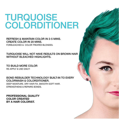 Celeb Luxury BondFix Colorditioner packaging detailing semi-permanent hair dye properties and vegan formula labels.