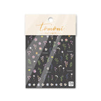 Complete sheet of POWPOP embossed nail art accessories