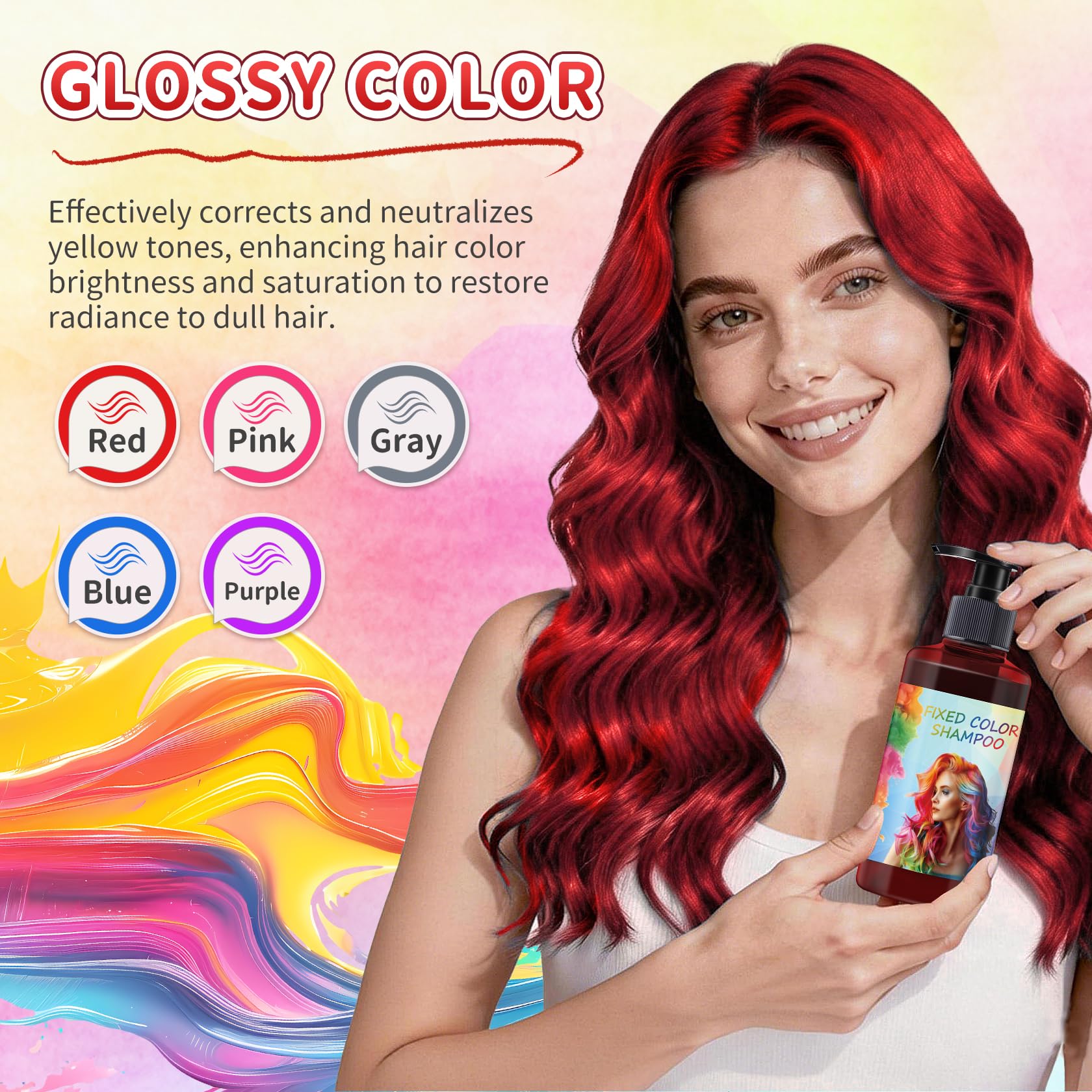 AOAZXBB authentic imported beauty brand packaging for the ultimate red hair color maintenance routine.