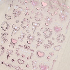 Full packaging display of the WBRRFJJ nail art sticker sheet