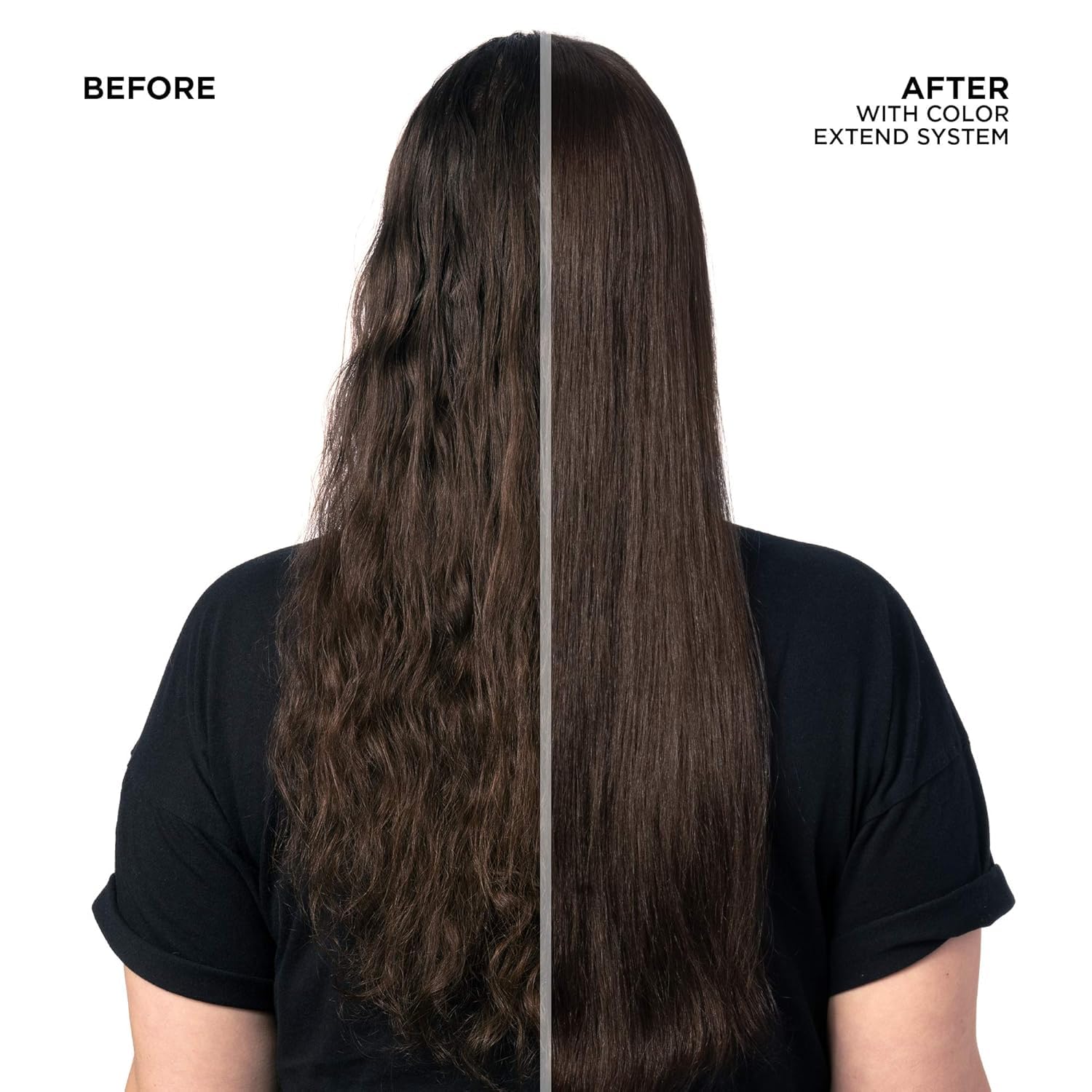 Back label of Redken Color Extend Conditioner 33.8 Ounce bottle with ingredients and usage guide.