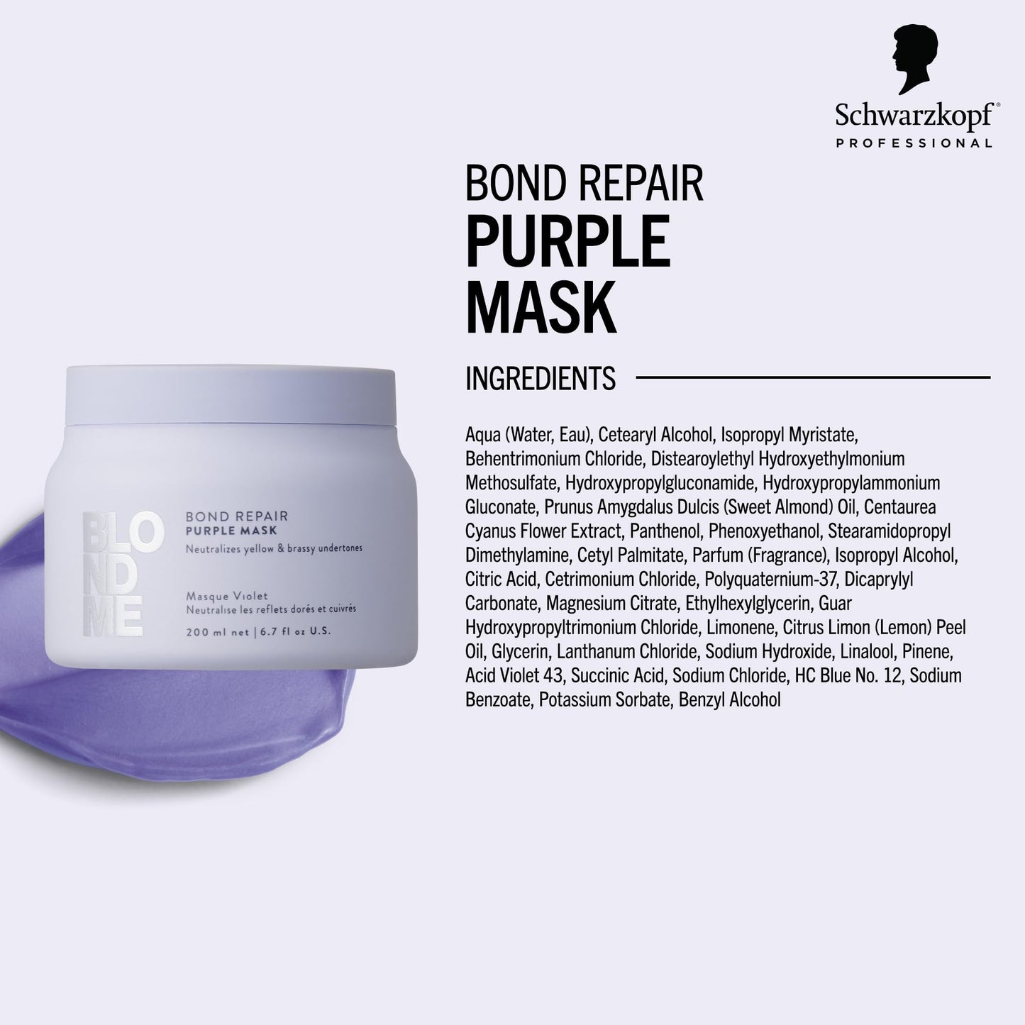 Schwarzkopf BLONDME deep conditioning treatment showing bond repair technology benefits