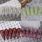 Full 8-sheet set layout of Qdsuh nail decals