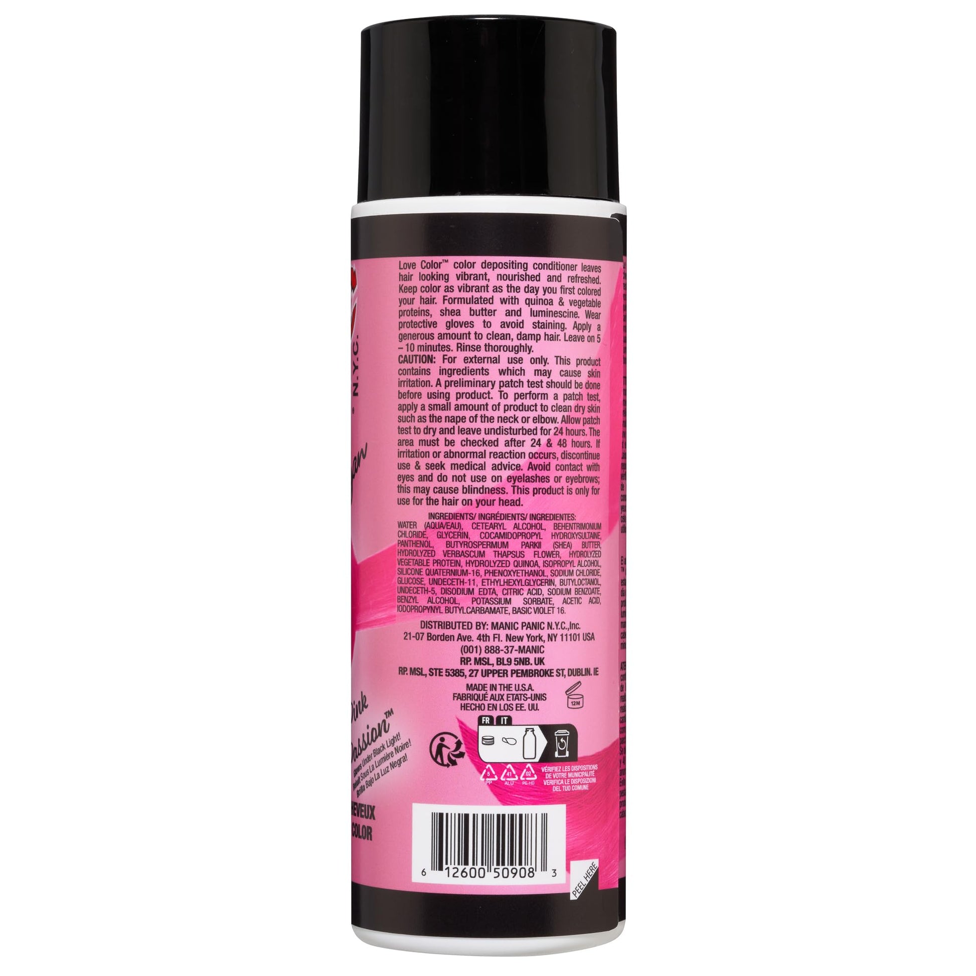 Manic Panic Pink Passion vegan hair toner conditioner cream texture close up