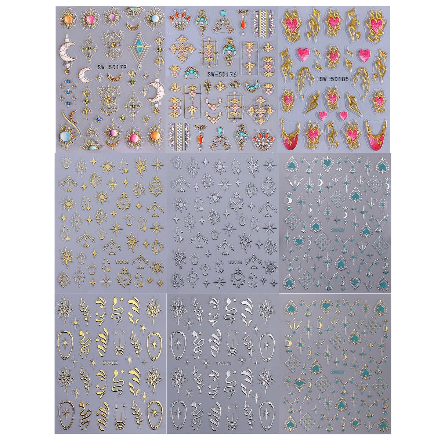 Stzpronail set packaging for nail decoration