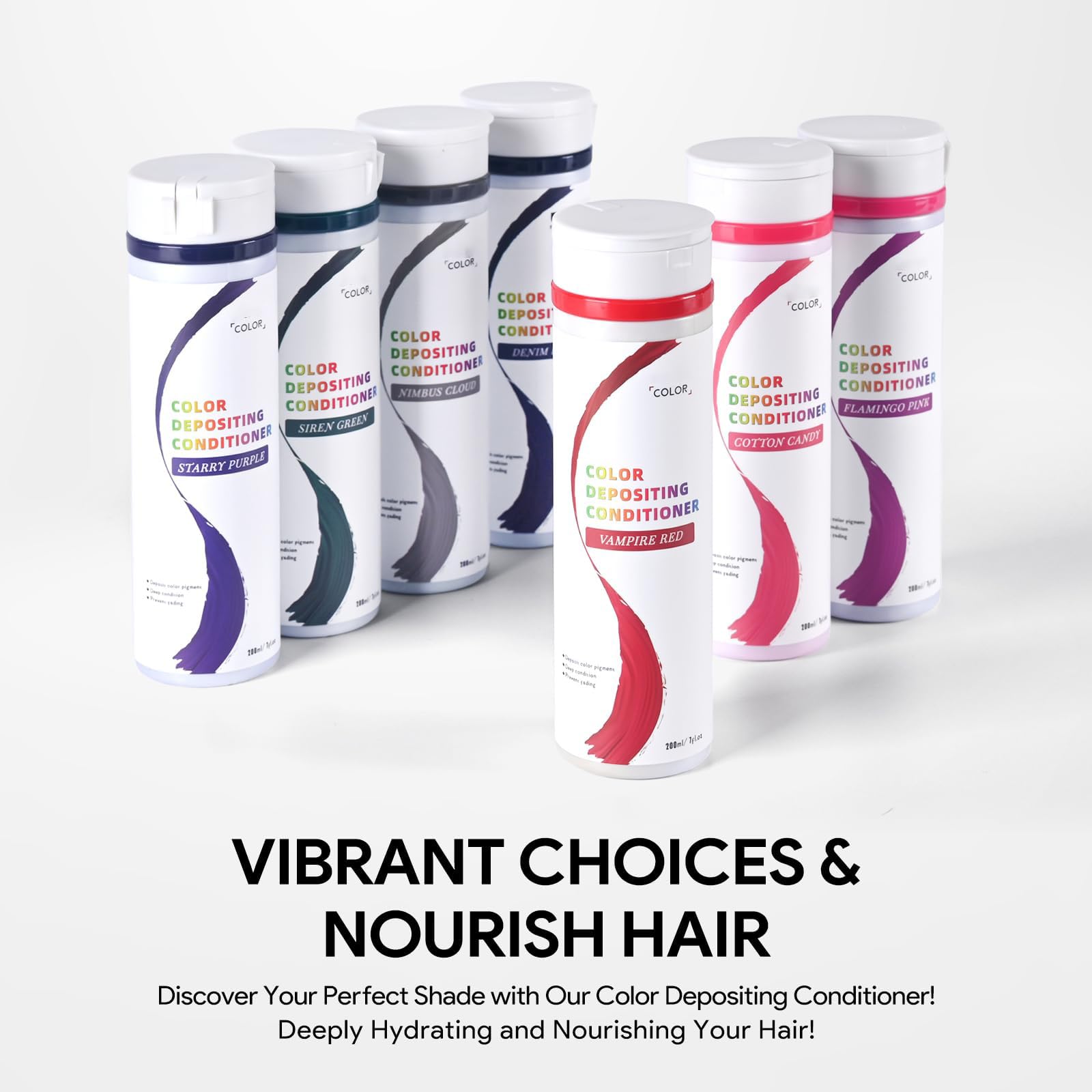 Ammonia free semi permanent color toner bottle for hydrating home hair care