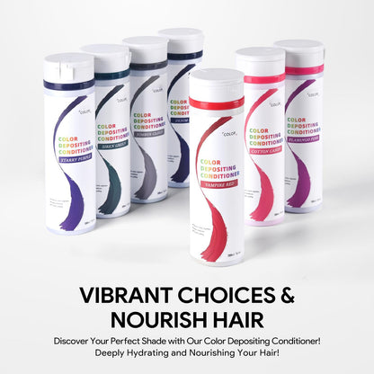Ammonia free semi permanent color toner bottle for hydrating home hair care