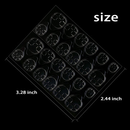 Double sided nail jelly stickers sheets for manicure