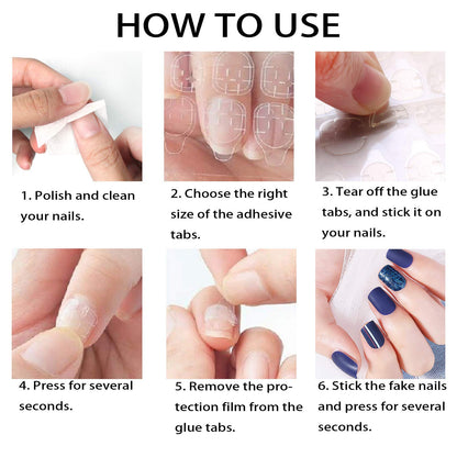 Various sizes of Allstarry nail adhesive jelly stickers