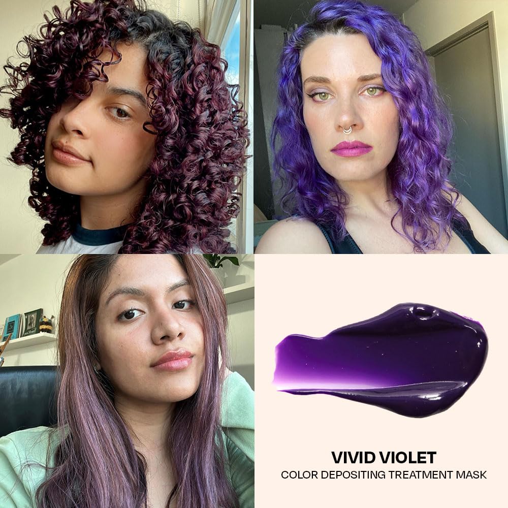 Overtone purple daily conditioner standing upright to display the full brand name and exact product weight.