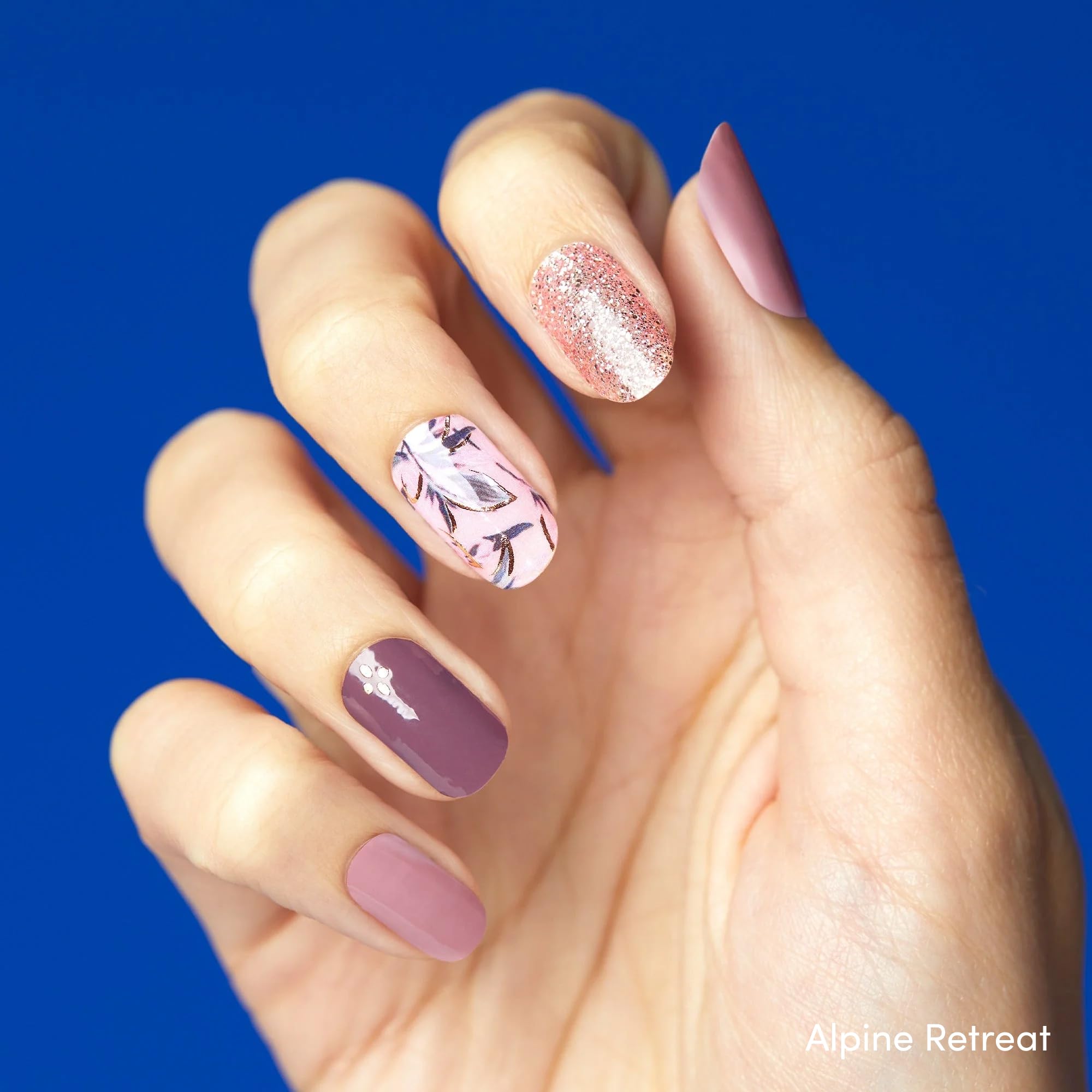 Dashing Diva Alpine Retreat and Wildflower gel nail stickers set