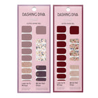 High-shine glossy finish of Dashing Diva UV-free gel nail stickers