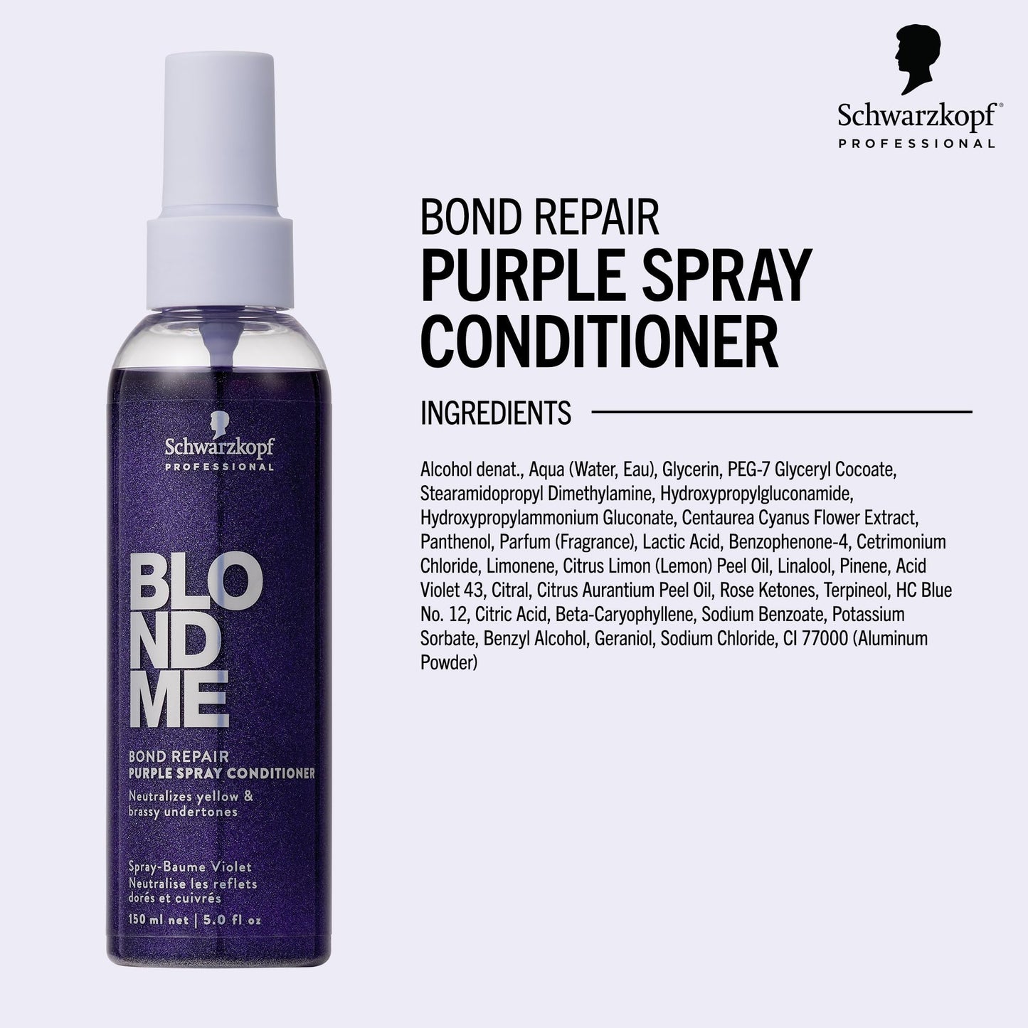 Authentic BlondMe bond repair conditioning treatment for bleached and highlighted hair packaging detail