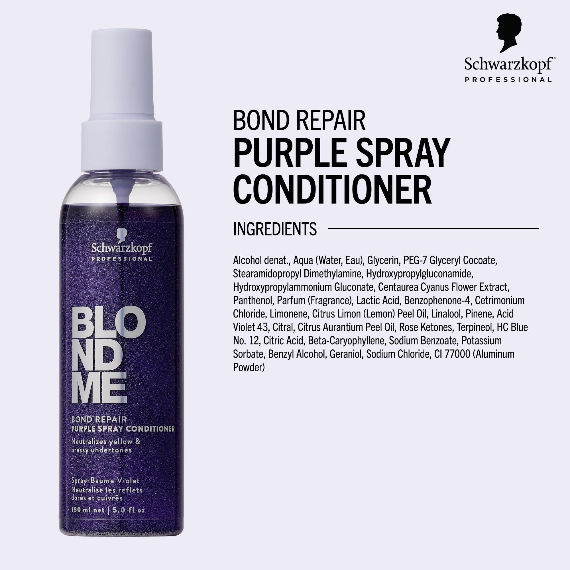 Authentic BlondMe bond repair conditioning treatment for bleached and highlighted hair packaging detail