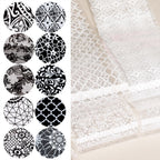 Silpecwee nail foil transfer sheets laid out for display