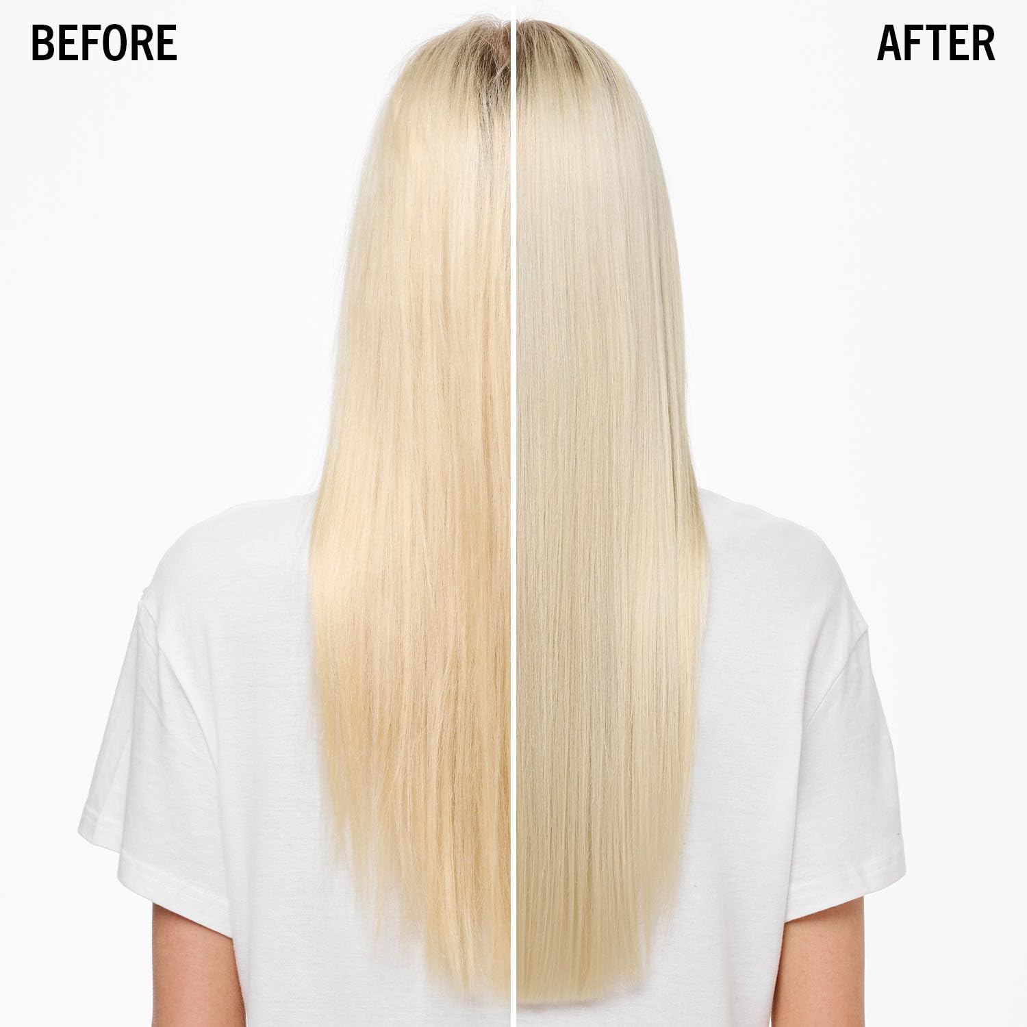 BlondMe anti brassiness leave in purple conditioner spray application angle view