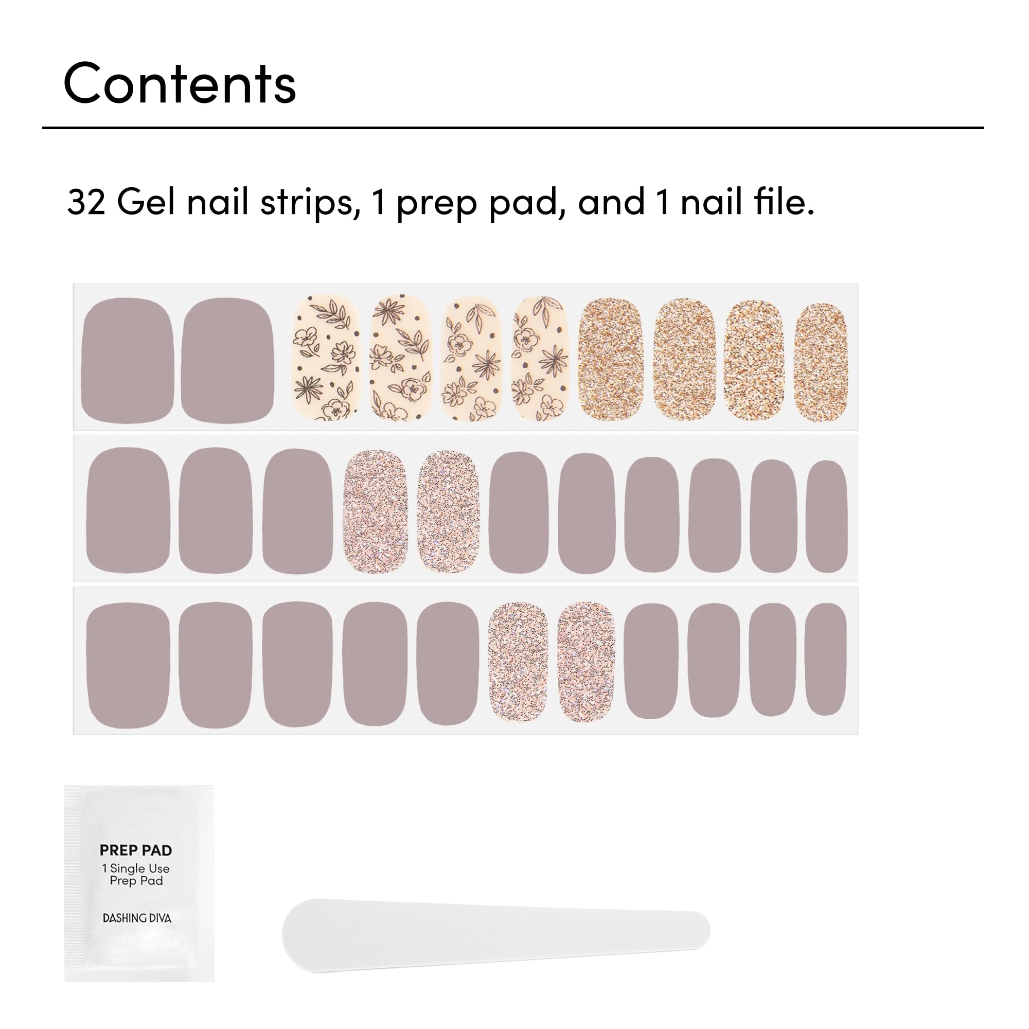 Dashing Diva Gloss nail strips application demonstration