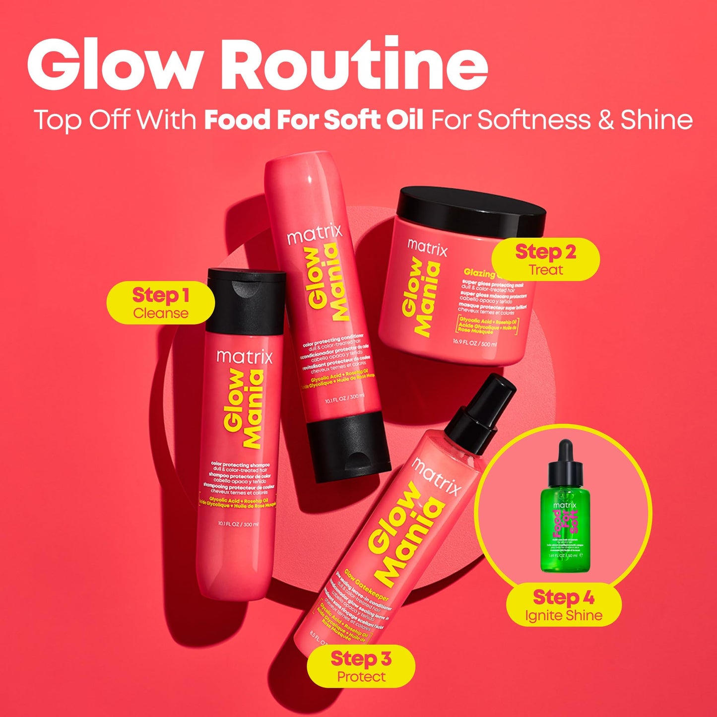 Matrix Glow Gatekeeper spray bottle showing directions and application details