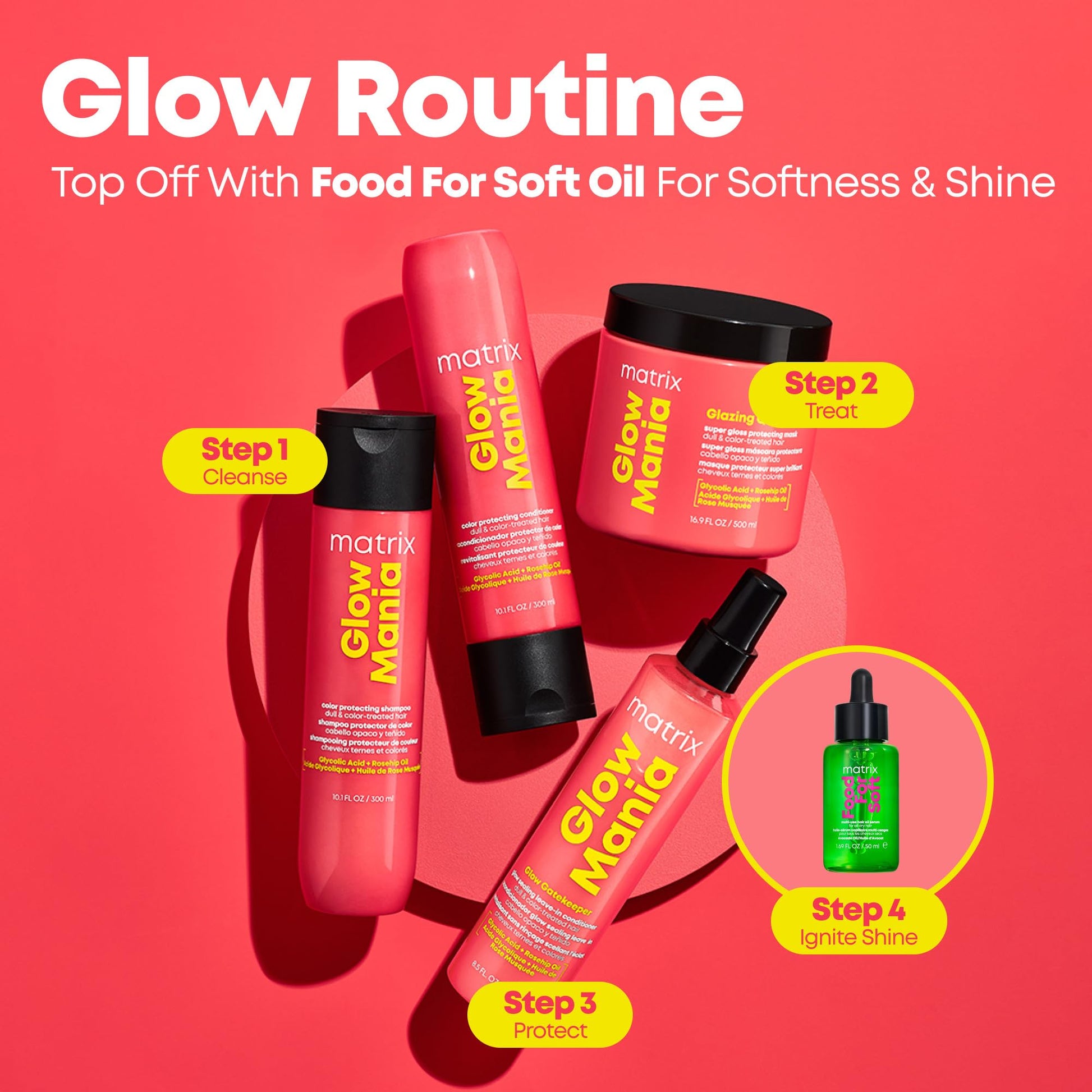Matrix Glow Gatekeeper spray bottle showing directions and application details