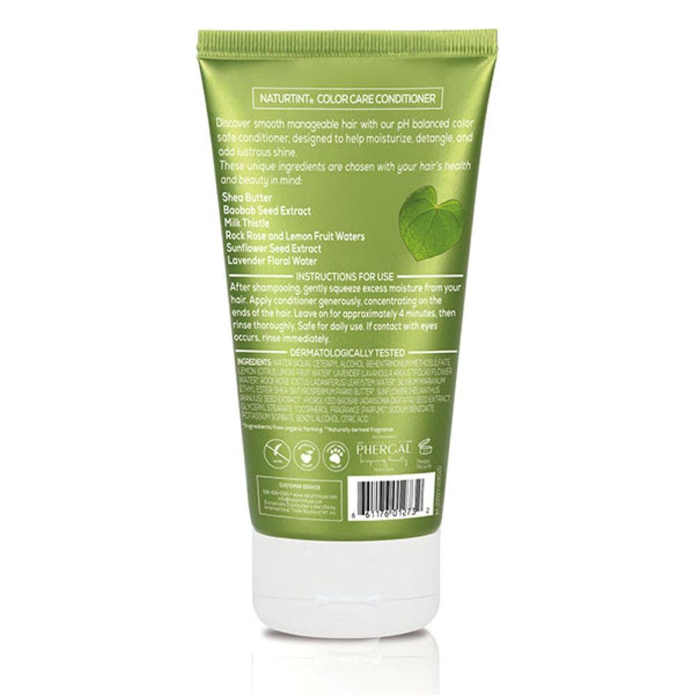 Naturtint sulfate free conditioner showing natural ingredients like shea butter and baobab seed