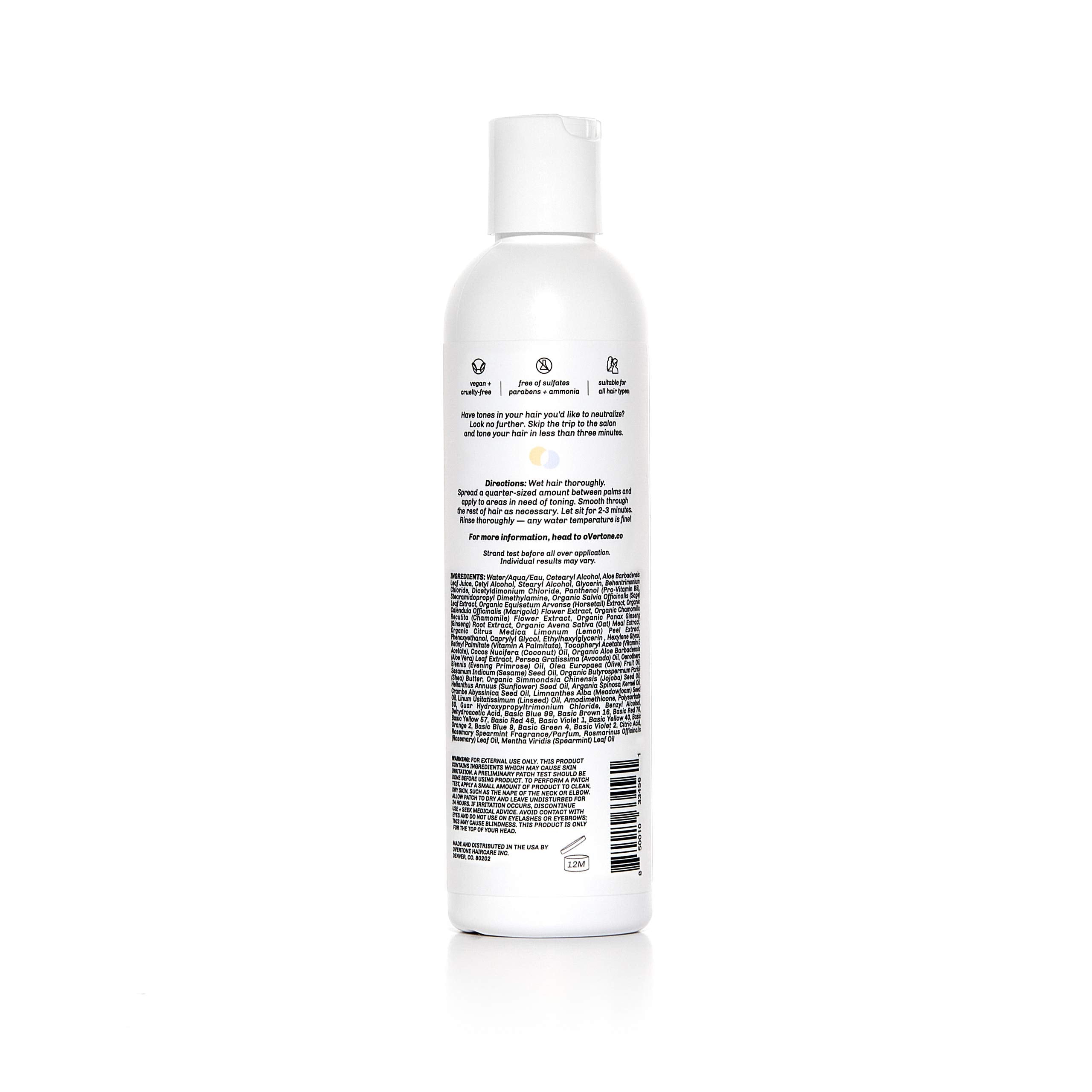oVertone anti brassiness hair conditioner for blonde hair