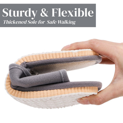 Anti-slip sole detail of Eorbow hotel style slippers
