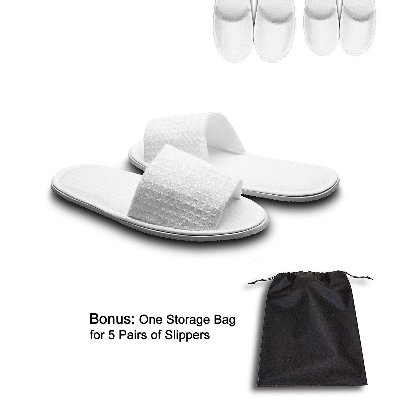 AhfuLife non slip waffle knit house slippers for men and women